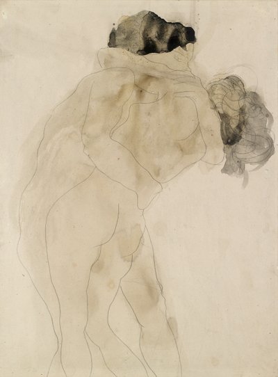 Dois números abrangentes, c1900 de Auguste Rodin