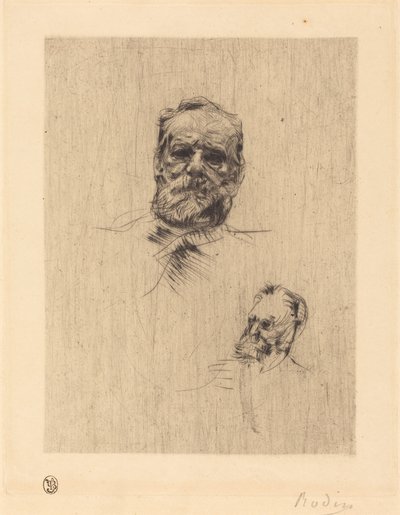 Victor Hugo, De Face de Auguste Rodin
