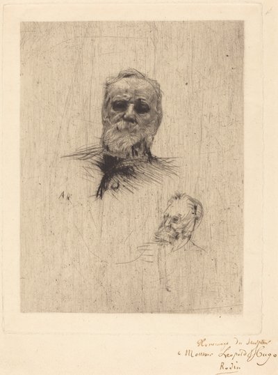 Victor Hugo, De Face, 1886. de Auguste Rodin