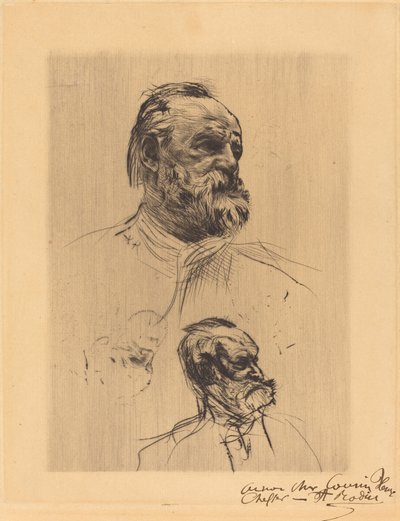 Victor Hugo, De Trois Quarts de Auguste Rodin