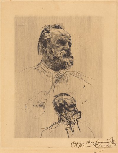 Victor Hugo, vista a três quartos de Auguste Rodin