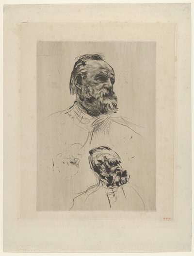 Visão de três quartos de Victor Hugo, 1885. de Auguste Rodin