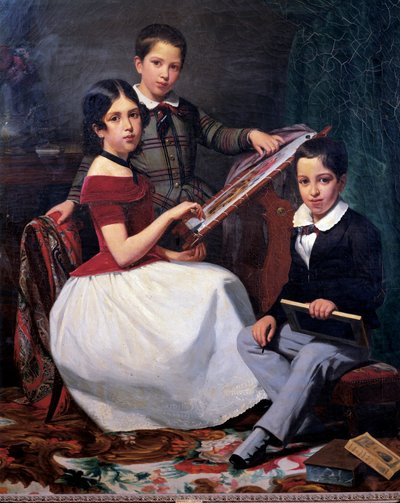 Os filhos do vereador Joaquin Torquato Alves Ribeiro de Auguste Roquemont