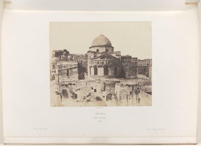 Abside da Igreja do Santo Sepulcro em Jerusalém Jerusalém. Santo Sepulcro. Abside (título no objeto) de Auguste Salzmann