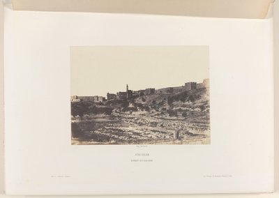 Bacia de Birket-es-Soultan fora do antigo muro da cidade de Jerusalém
Jerusalém. Birket-es-Soultan (título sobre o objecto) de Auguste Salzmann