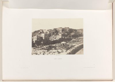 Vista de Belém
Beit-Lehem (título sobre o objecto) de Auguste Salzmann