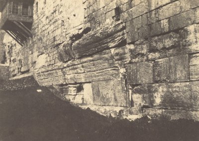 Jerusalém. Cerco do templo. Ponte do arco das Ilhas Salomão que ligava Moria a Sion de Auguste Salzmann