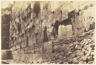 Jerusalém. Recinto do Templo, lado oeste. Heit-el-Morharby de Auguste Salzmann
