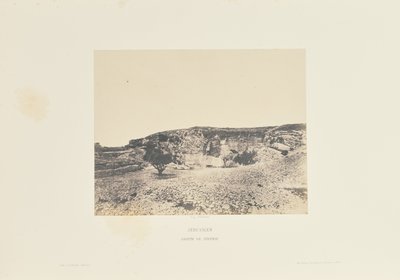 Jerusalém. Gruta de Jeremias de Auguste Salzmann