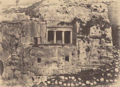 Jerusalém. Vale de Josafá. Tumba de São Tiago de Auguste Salzmann