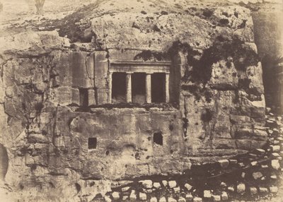 Jerusalém. Vale de Josafá. Tumba de São Tiago de Auguste Salzmann
