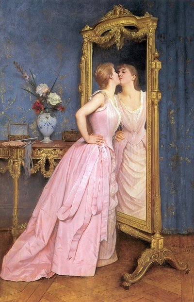 Vaidade, c.1889 de Auguste Toulmouche