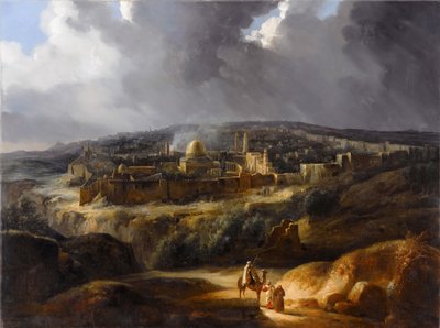 Jerusalém vista do Monte Josafat de Auguste de Forbin