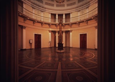 A Rotunda do Palácio de Inverno, década de 1830 de Auguste de Montferrand