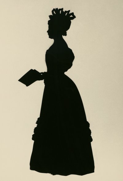 Silhueta de Susan Edmonstone Ferrier, chamada Susan Ferrier (1782-1854), romancista escocesa, ca. 1830, por Augustin Edouart (1789-1861) de Augustin Amant Constant Fidele Edouart