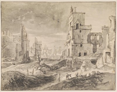 Bruxelas após o bombardeio de 1695 de Augustin Coppens