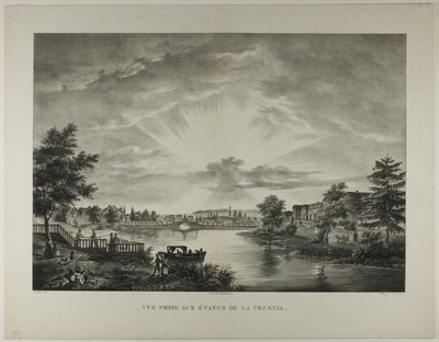 Vista tirada das piscinas do Presnia de Augustin François Lemaitre