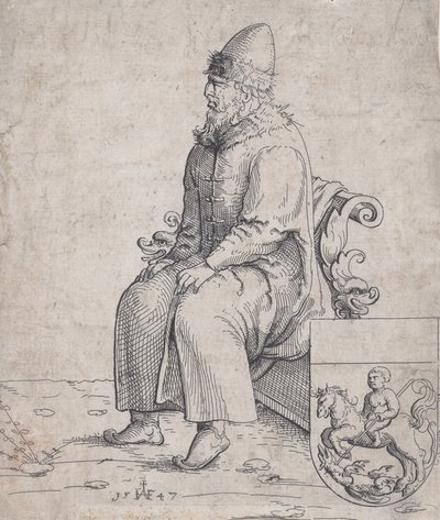 Basílio Basílio, Grão-Duque da Rússia, 1547. de Augustin Hirschvogel