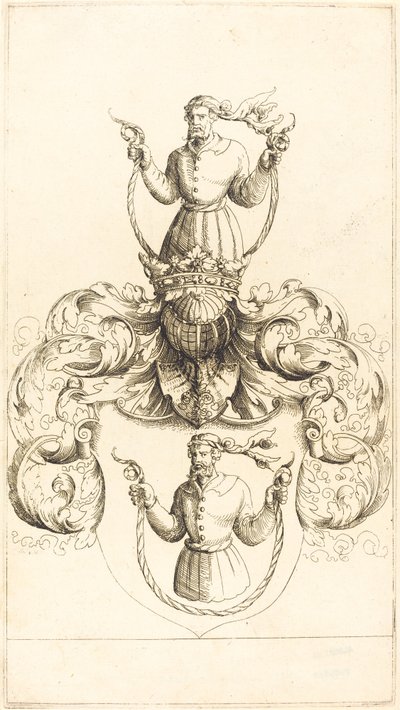 Brasão do Homem Desconhecido. de Augustin Hirschvogel