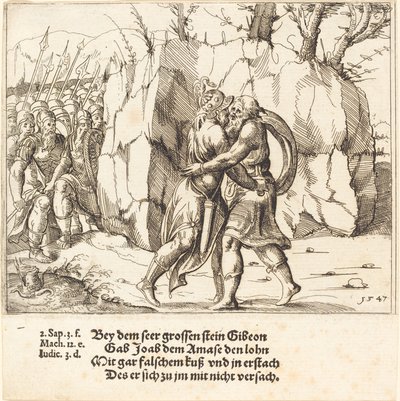 Joab trai Abner, 1547. de Augustin Hirschvogel