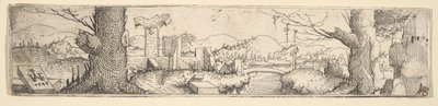 Paisagem, 1545. de Augustin Hirschvogel