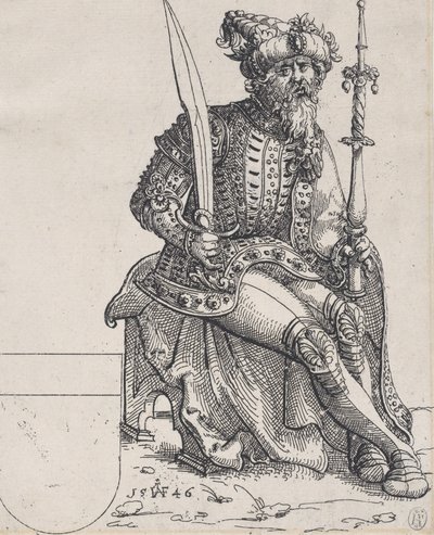 Maximiliano I, de Herberstain, Comentários sobre o Moscoviticarum, 1546 de Augustin Hirschvogel