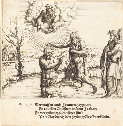 O Batismo de Cristo de Augustin Hirschvogel