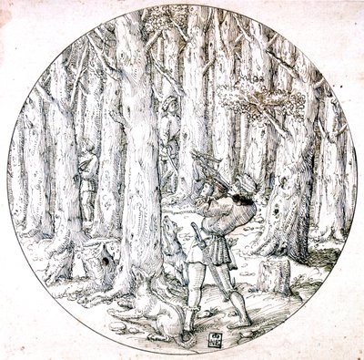 A perseguição, c1513-1553 de Augustin Hirschvogel