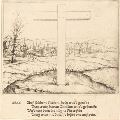 A Cruz de Cristo, 1548. de Augustin Hirschvogel