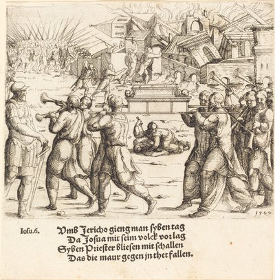 A Queda de Jericó de Augustin Hirschvogel