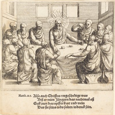A última Ceia de Augustin Hirschvogel