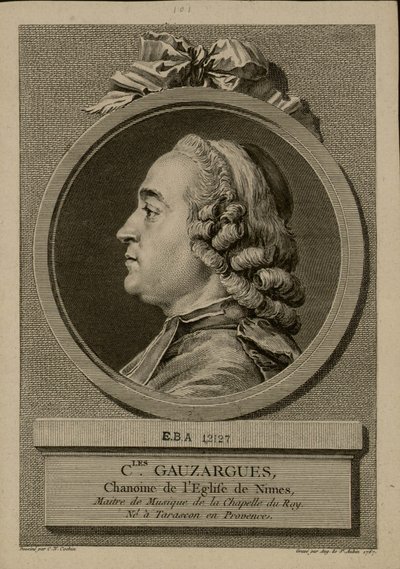 Retrato de Charles Gauzargues 1725-1799, 1767. de Augustin Saint Aubin de