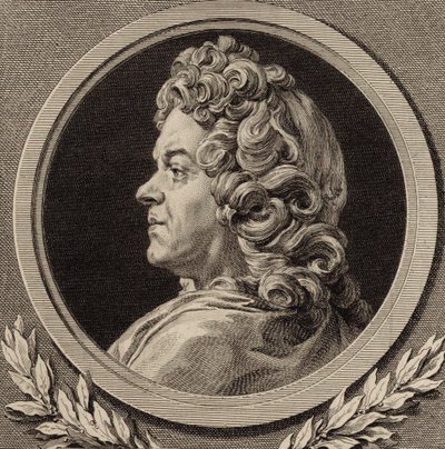 Retrato do compositor Jean-Baptiste Lully 1632-1687, 1770. de Augustin Saint Aubin de