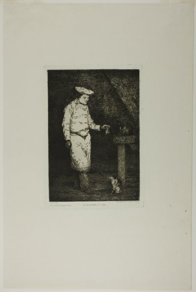 O almoço do gato de Augustin Théodule Ribot