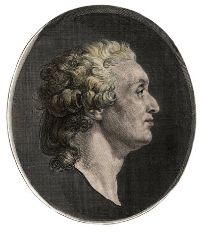 Retrato de Marie Jean Antoine Nicolas de Cartat, Marquês de Condorcet (1743 - 1794) depois de Augustin Saint-Aubin - 1736-1807 - de Augustin de (after) Saint Aubin