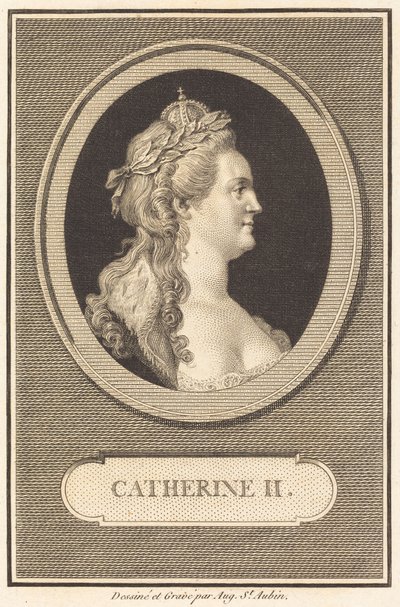 Catarina II de Augustin de Saint-Aubin