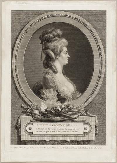 Louise Émilie, Baronesa de *** França de Augustin de Saint-Aubin