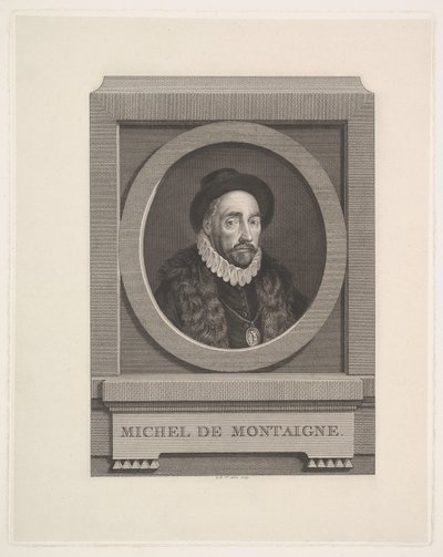 Retrato de Michel de Montaigne de Augustin de Saint-Aubin