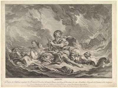 Árion, 1763-66 de Augustin de Saint Aubin