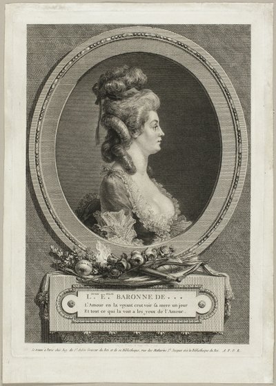Louise Émilie, Baronesa de *** França de Augustin de Saint Aubin