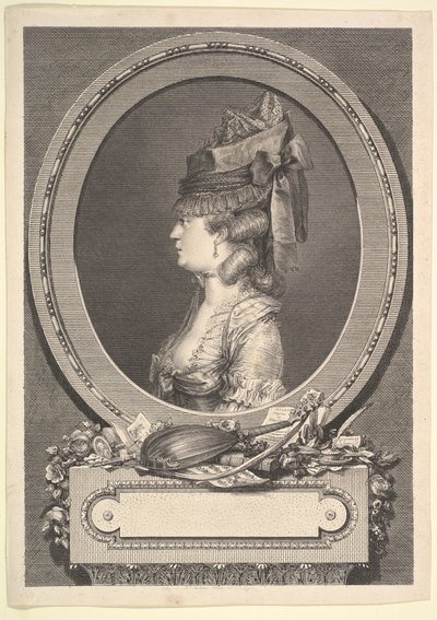 Retrato de Adrienne-Sophie Marquise de ***, 1779. de Augustin de Saint Aubin