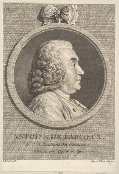 Retrato de Antoine de Parcieux, 1771. de Augustin de Saint Aubin