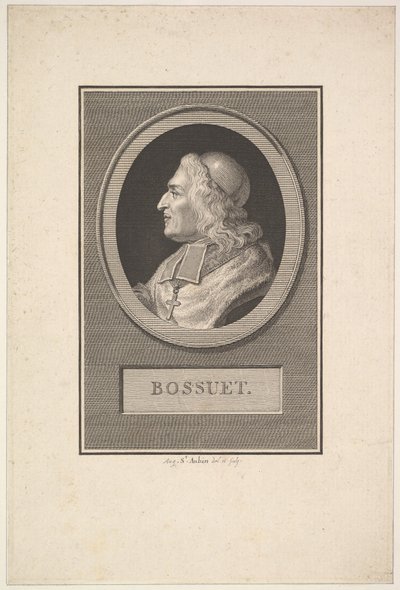 Retrato de Bossuet, 1803. de Augustin de Saint Aubin