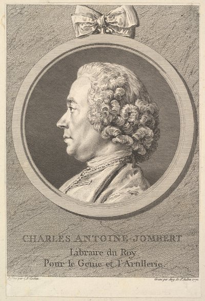 Retrato de Charles-Antoine Jombert, 1770. de Augustin de Saint Aubin