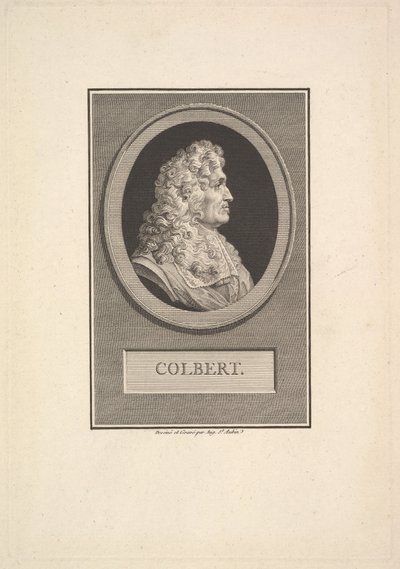 Retrato de Colbert, 1800. de Augustin de Saint Aubin