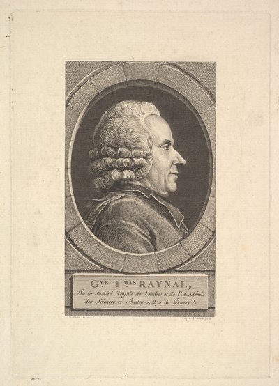 Retrato de Guillaume-Thomas Raynal, 1773. de Augustin de Saint Aubin