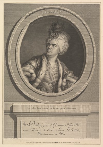 Retrato de Henri-Louis Le Kain, 1788. de Augustin de Saint Aubin