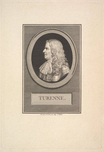 Retrato de Henry de la Tour, visconde de Turenne, 1800. de Augustin de Saint Aubin