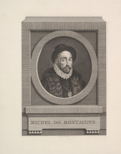 Retrato de Michel de Montaigne, 1774. de Augustin de Saint Aubin
