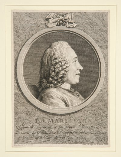 Retrato de P.J. Mariette de Augustin de Saint Aubin